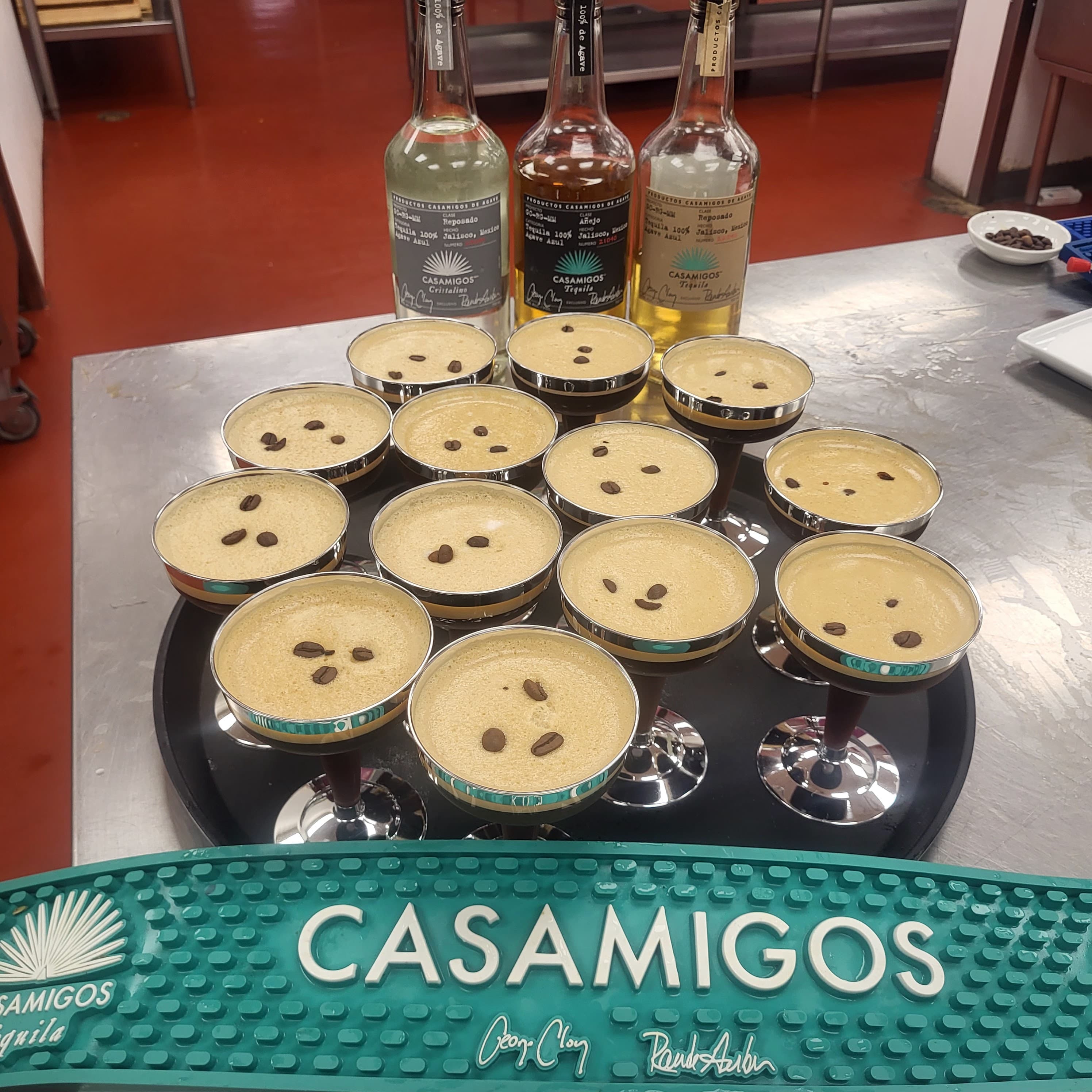 Cocktail preparation background